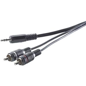 SpeaKa Professional SpeaKa Adapterkabel 3,5 mm Klinkenstecker / 2 Cinch-Stecker 3 m