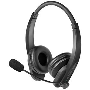 LogiLink BT0060 On Ear headset Bluetooth Computer Stereo Zwart