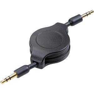 SpeaKa Professional Klinke Roll-Up-Kabel Klinkenstecker 3,5 mm / Klinkenstecker 3,5 mm Schwarz 1,1 m