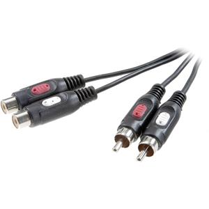 speakaprofessional SpeaKa Professional SP-7870384 Cinch Audio Verlengkabel [2x Cinch-stekker - 2x Cinch-koppeling] 2.50 m Zwart