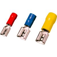 Weidmüller 1491620000 Flachsteckhülse Steckbreite: 2.8mm Steckdicke: 0.5mm Teilisoliert Gelb 100St