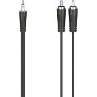 Hama »Klinken-Cinch-Kabel 1,5m« Audio-Kabel, 3,5-mm-Klinke, (150 cm), 3,5-mm-Klinken-Stecker 2-Cinch-Stecker, Stereo