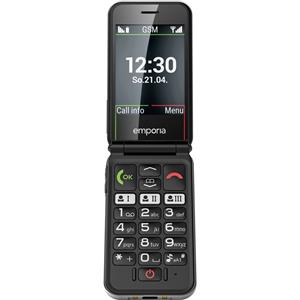 Emporia SIMPLICITYglam Senioren clamshell telefoon IP54, Met laadstation, SOS-knop, Spatwaterdicht Wit