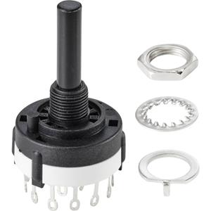 TRU COMPONENTS SR26A4-4-3-R-29 Draaischakelaar 250 V 150 mA 12 x 30 ° 1 stuk(s)