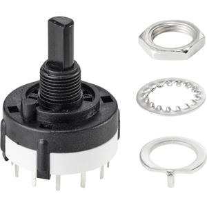 TRU COMPONENTS SR26B4-2X6-7-20 Draaischakelaar 250 V 150 mA 12 x 30 ° 1 stuk(s)