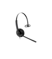 Yealink YHS34 Mono On Ear headset Kabel Mono Zwart Noise Cancelling, Ruisonderdrukking (microfoon) Headset, Gehoorbeschermingsfunctie, Mono, Hoofdband Telefoon