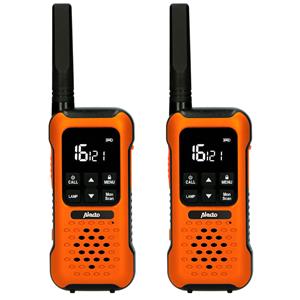 Fr300oe - Robuuste Walkie Talkie - Tot 10 Kilometer Bereik - Zwart/oranje