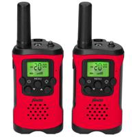 Alecto FR-115 - Set von zwei Walkie Talkies - Reichweite von bis zu 5 Kilometern, rot