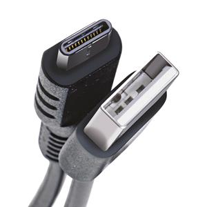 Usb-kabel Type-c, 2 Meter, Zwart - Rubber - Celly