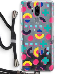 CaseCompany 8-bit N°2: LG G7 Thinq Transparant Hoesje met koord