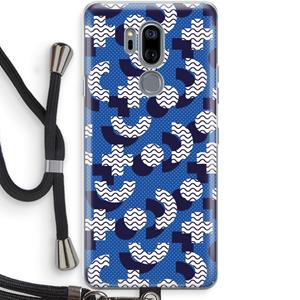 CaseCompany 8-bit N°5: LG G7 Thinq Transparant Hoesje met koord