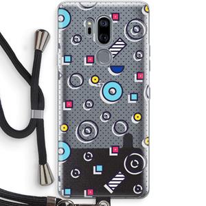 CaseCompany 8-bit N°9: LG G7 Thinq Transparant Hoesje met koord