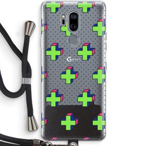 CaseCompany 8-bit N°10: LG G7 Thinq Transparant Hoesje met koord