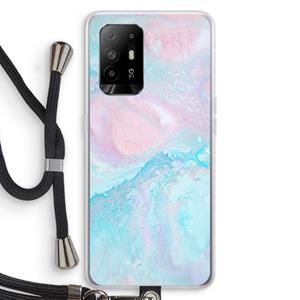 CaseCompany Fantasie pastel: Oppo A94 5G Transparant Hoesje met koord
