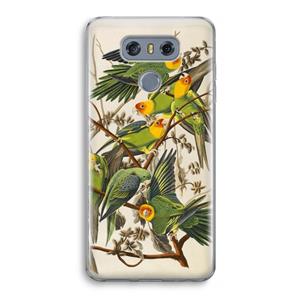 CaseCompany Carolinaparkiet: LG G6 Transparant Hoesje