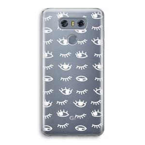 CaseCompany Eye pattern #3: LG G6 Transparant Hoesje