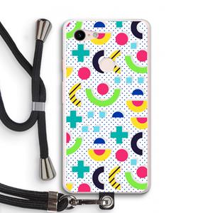 CaseCompany 8-bit N°1: Pixel 3 XL Transparant Hoesje met koord
