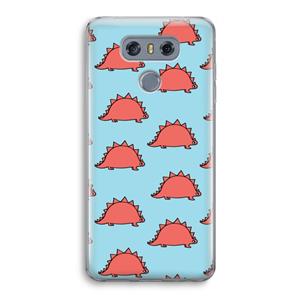 CaseCompany Dinosawrr: LG G6 Transparant Hoesje