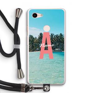 CaseCompany Pacific Dream: Pixel 3 XL Transparant Hoesje met koord