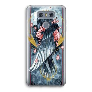 CaseCompany Golden Raven: LG G6 Transparant Hoesje