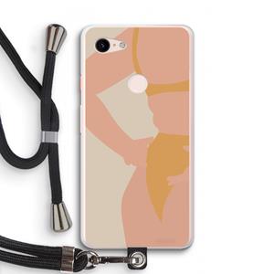 CaseCompany Bikini body: Pixel 3 XL Transparant Hoesje met koord