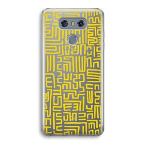 CaseCompany Majorelle Blue Print: LG G6 Transparant Hoesje
