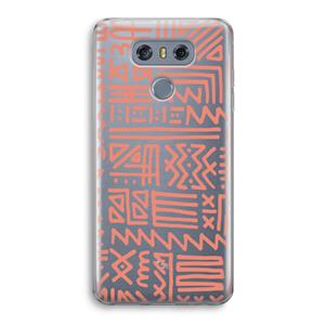 CaseCompany Marrakech Pink: LG G6 Transparant Hoesje