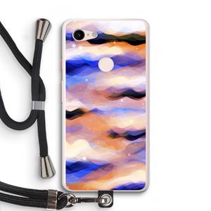 CaseCompany Donkere Wolken: Pixel 3 XL Transparant Hoesje met koord