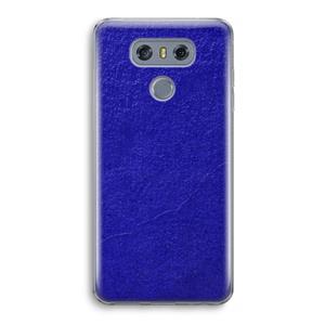 CaseCompany Majorelle Blue: LG G6 Transparant Hoesje