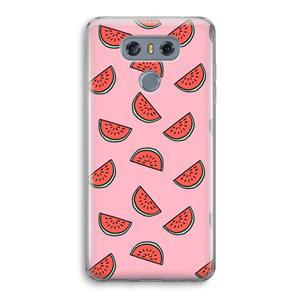 CaseCompany Watermeloen: LG G6 Transparant Hoesje