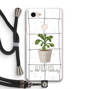 CaseCompany Kamerplant op vensterruit: Pixel 3 XL Transparant Hoesje met koord