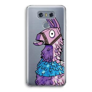 CaseCompany Lama: LG G6 Transparant Hoesje