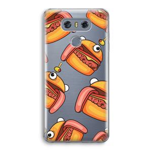 CaseCompany Hamburger: LG G6 Transparant Hoesje