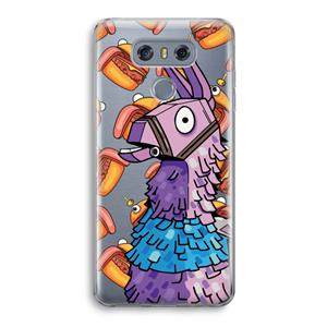 CaseCompany Loot Burger: LG G6 Transparant Hoesje