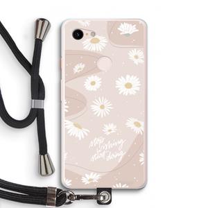 CaseCompany Daydreaming becomes reality: Pixel 3 XL Transparant Hoesje met koord
