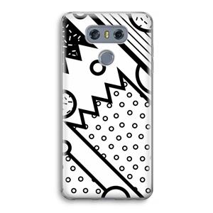 CaseCompany Pop Art #4: LG G6 Transparant Hoesje