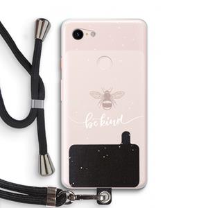 CaseCompany Be(e) kind: Pixel 3 XL Transparant Hoesje met koord