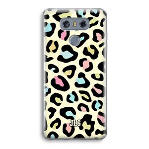 CaseCompany Leopard pattern: LG G6 Transparant Hoesje