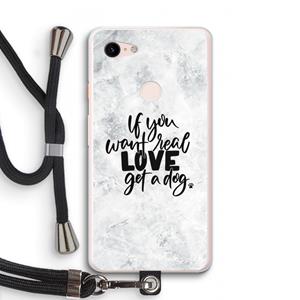 CaseCompany Partner in crime: Pixel 3 XL Transparant Hoesje met koord