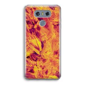 CaseCompany Eternal Fire: LG G6 Transparant Hoesje