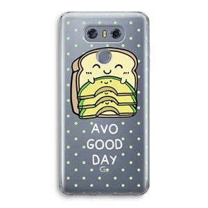 CaseCompany Avo Good Day: LG G6 Transparant Hoesje