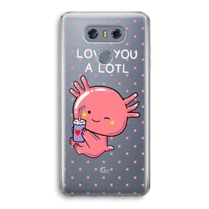 CaseCompany Love You A Lotl: LG G6 Transparant Hoesje