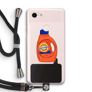 CaseCompany Ultra Sensitive: Pixel 3 XL Transparant Hoesje met koord