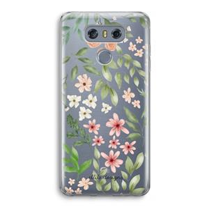 CaseCompany Botanical sweet flower heaven: LG G6 Transparant Hoesje