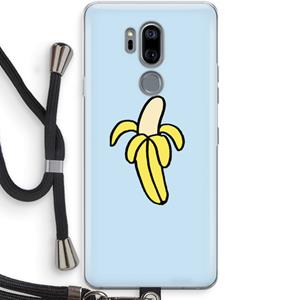 CaseCompany Banana: LG G7 Thinq Transparant Hoesje met koord