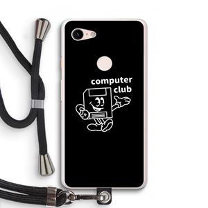 CaseCompany Floppyhead: Pixel 3 XL Transparant Hoesje met koord