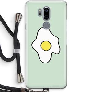 CaseCompany Spiegelei: LG G7 Thinq Transparant Hoesje met koord