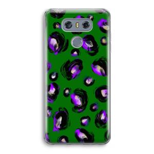 CaseCompany Green Cheetah: LG G6 Transparant Hoesje