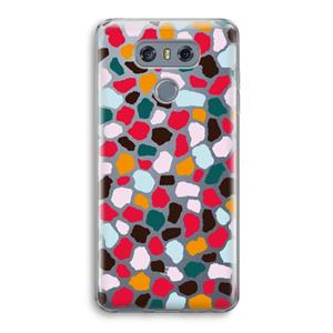 CaseCompany Colored Giraffe: LG G6 Transparant Hoesje