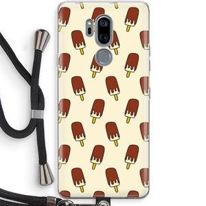 CaseCompany Yummy: LG G7 Thinq Transparant Hoesje met koord